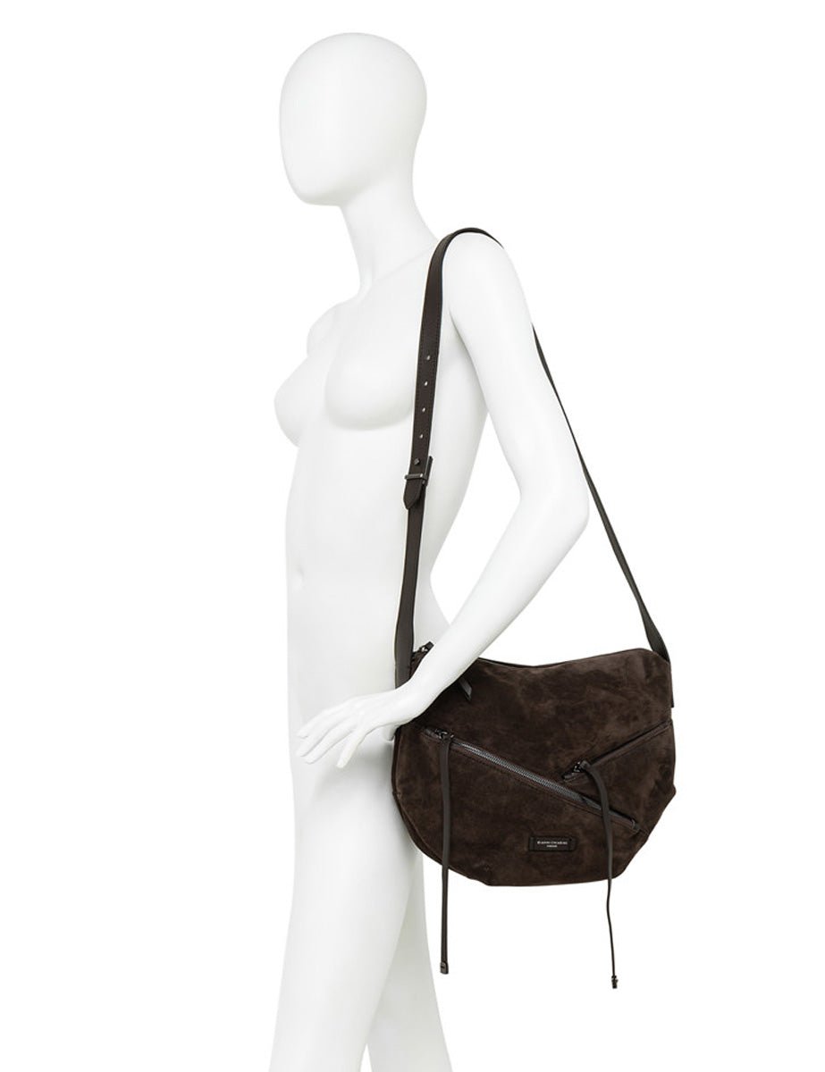 borsa suede shania moka - Frida SRL