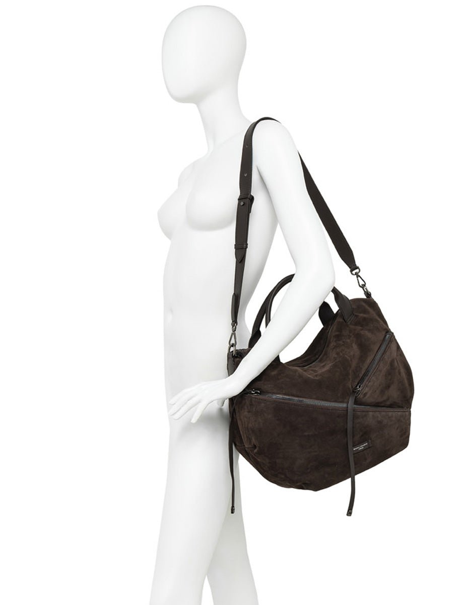 borsa suede shania moka - gianni chiarini - shopper