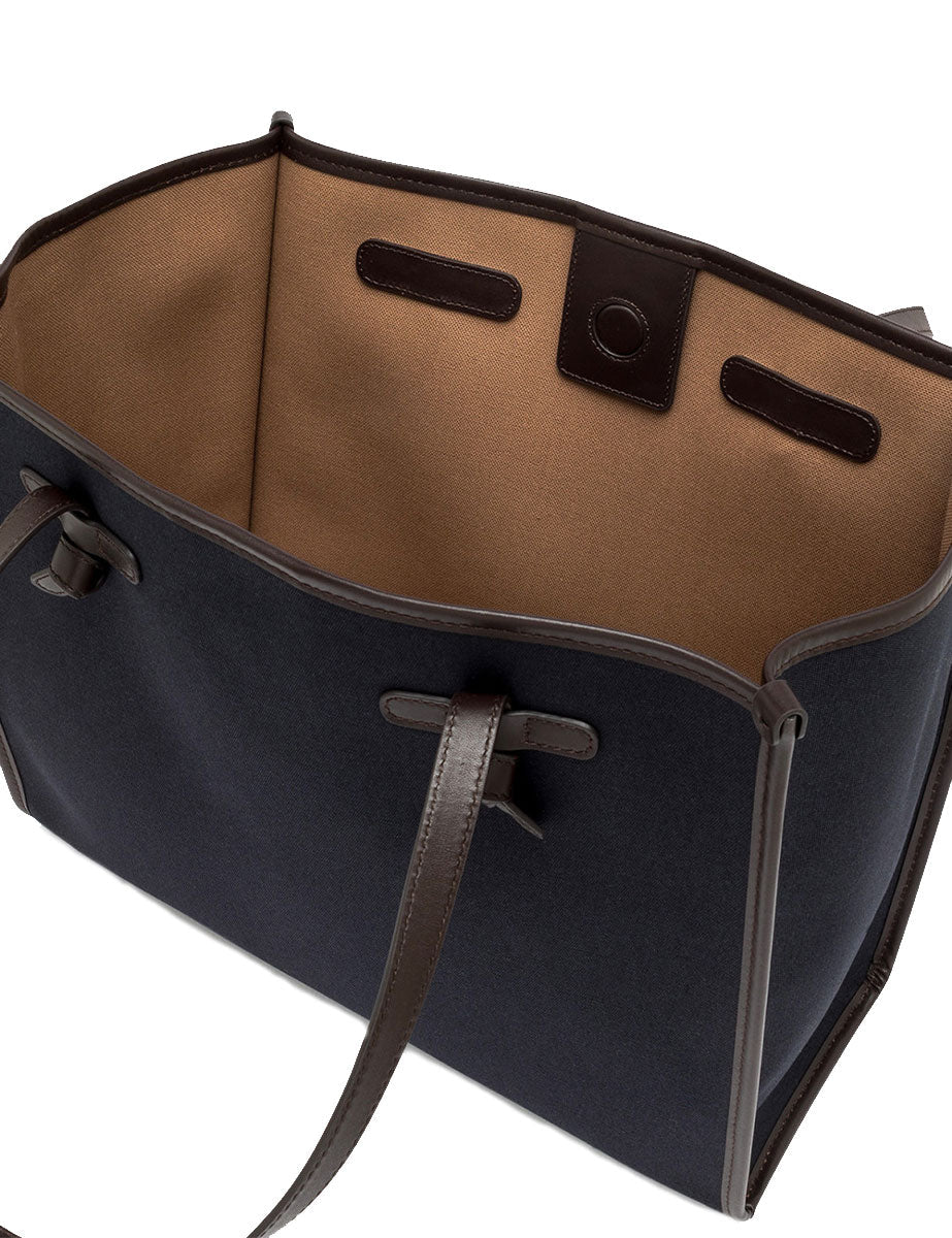 borsa tessuto marcella blu - gianni chiarini - shopper