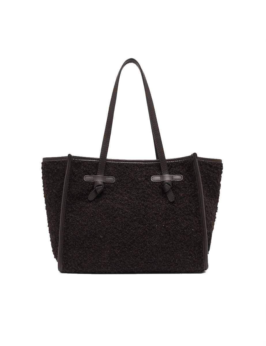 borsa tessuto marcella marrone scuro - gianni chiarini - shopper