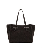borsa tessuto marcella marrone scuro - gianni chiarini - shopper