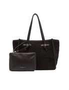 borsa tessuto marcella marrone scuro - gianni chiarini - shopper