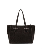 borsa tessuto marcella marrone scuro - gianni chiarini - shopper