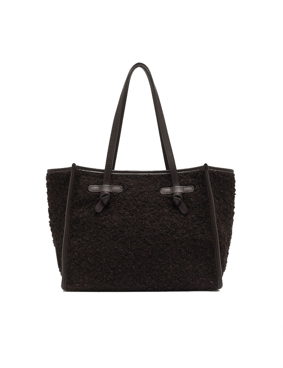 borsa tessuto marcella marrone scuro - gianni chiarini - shopper