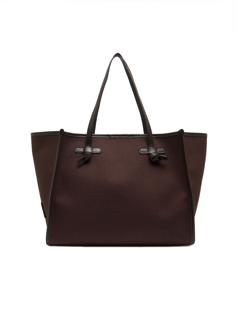 borsa tessuto marcella marrone scuro - gianni chiarini - shopper