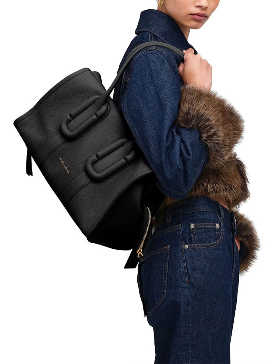 borsa the carryall city tote pelle nero - marc jacobs - shopper