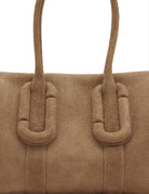 borsa the carryall city tote suede marrone nocciola - marc jacobs - shopper