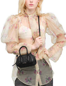 borsa the micro bauletto pelle nero - marc jacobs - clutch