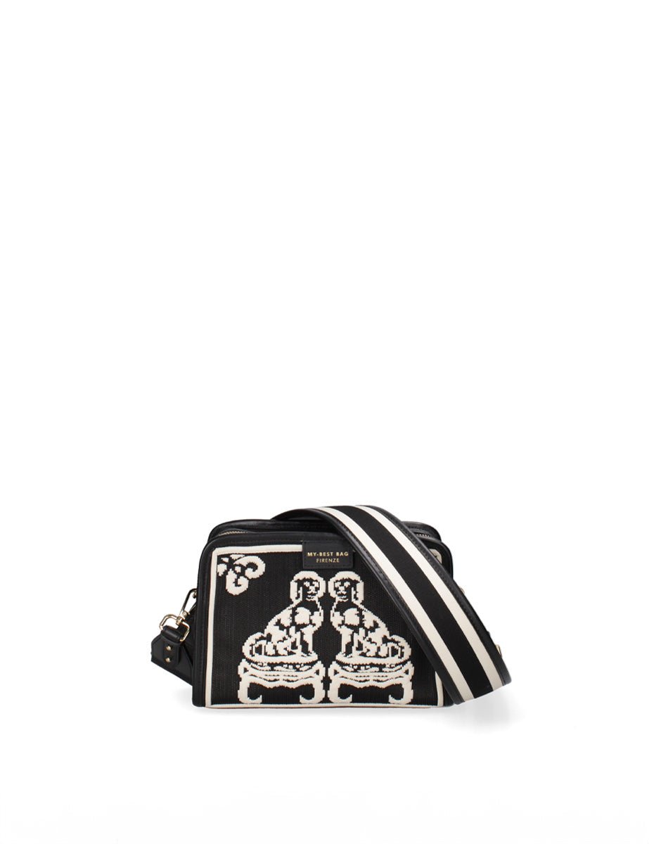 borsa tracolla azulejos black - Frida SRL