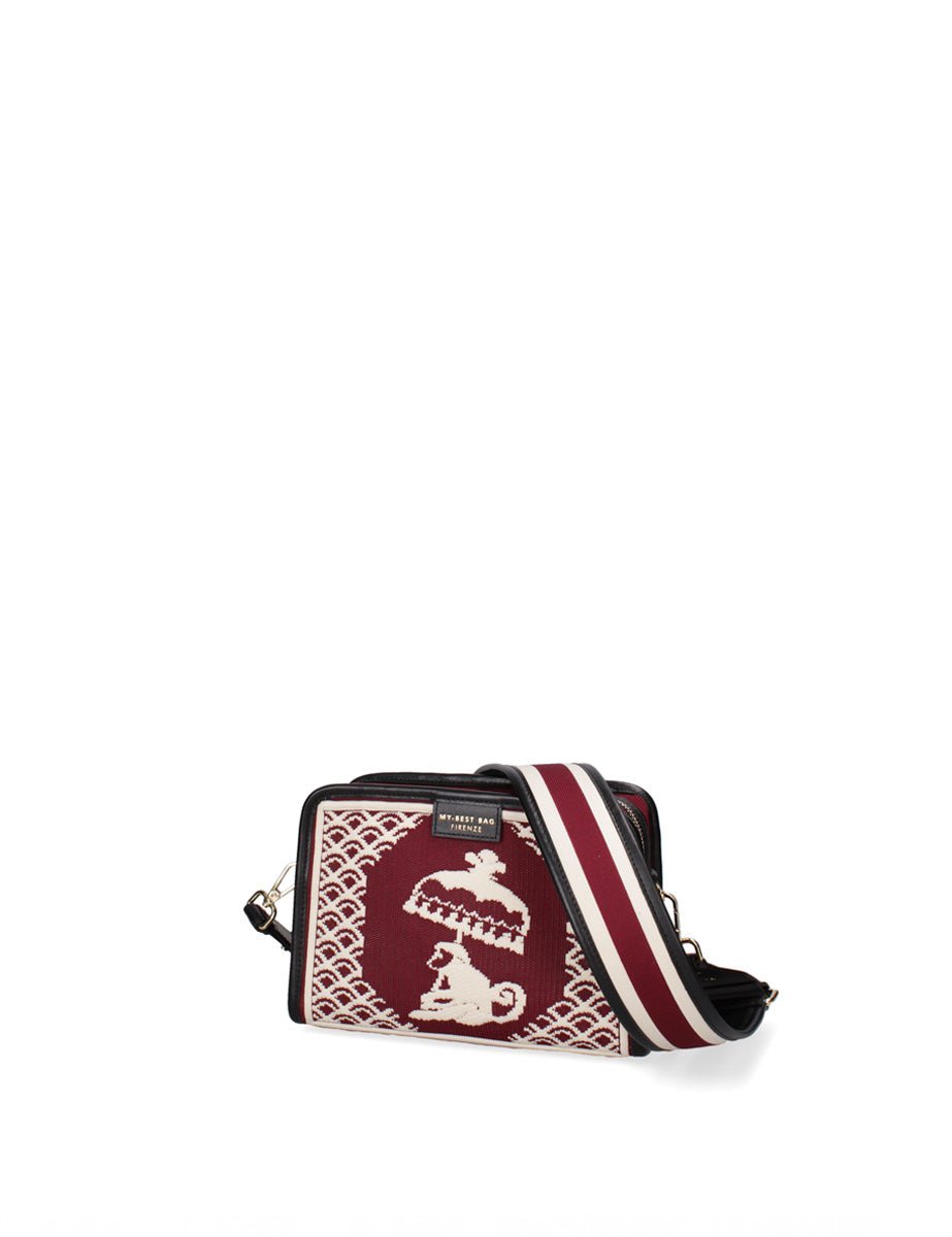 borsa tracolla azulejos bordeaux - Frida SRL