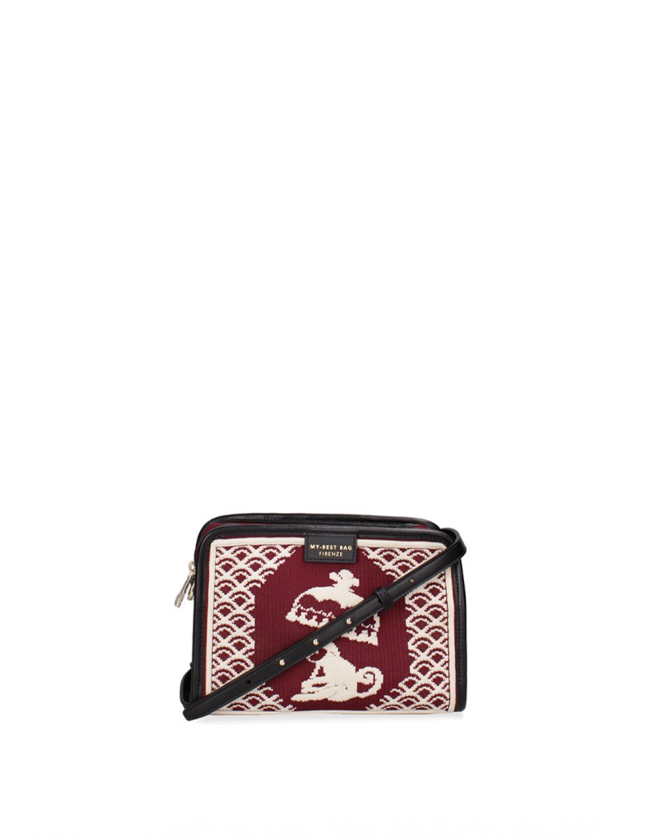 borsa tracolla azulejos bordeaux - Frida SRL