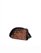 borsa tracolla velluto ricamo tabac - my best bag - clutch