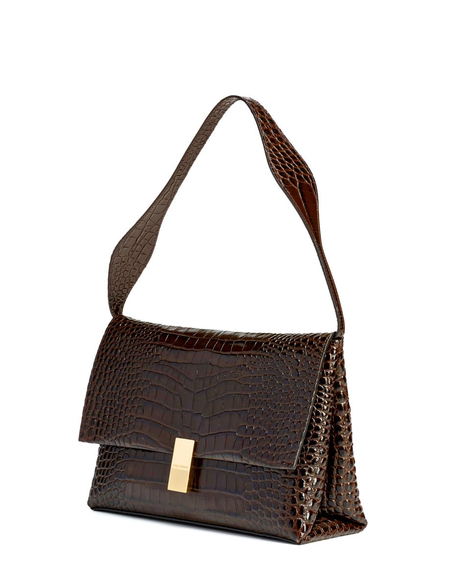 borsa triangolo cocco brown - Frida SRL