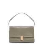 borsa triangolo pelle martellata taupe - mouliebre - shopper
