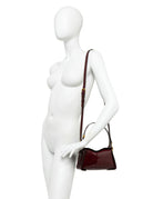 borsa vernice penelope wine berry - gianni chiarini - clutch