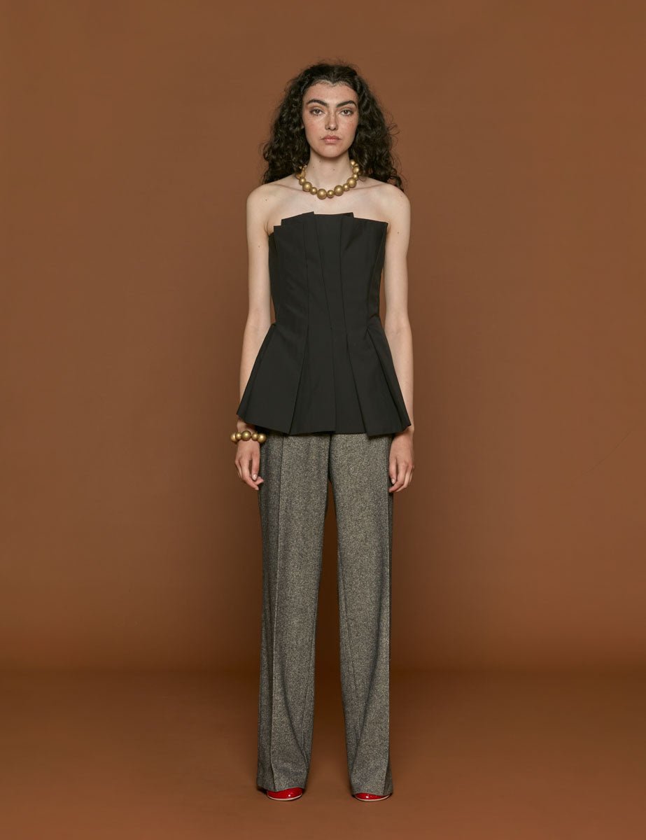 bustier black - rohe - top