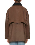 caban collo velluto cognac - alysi - giacca