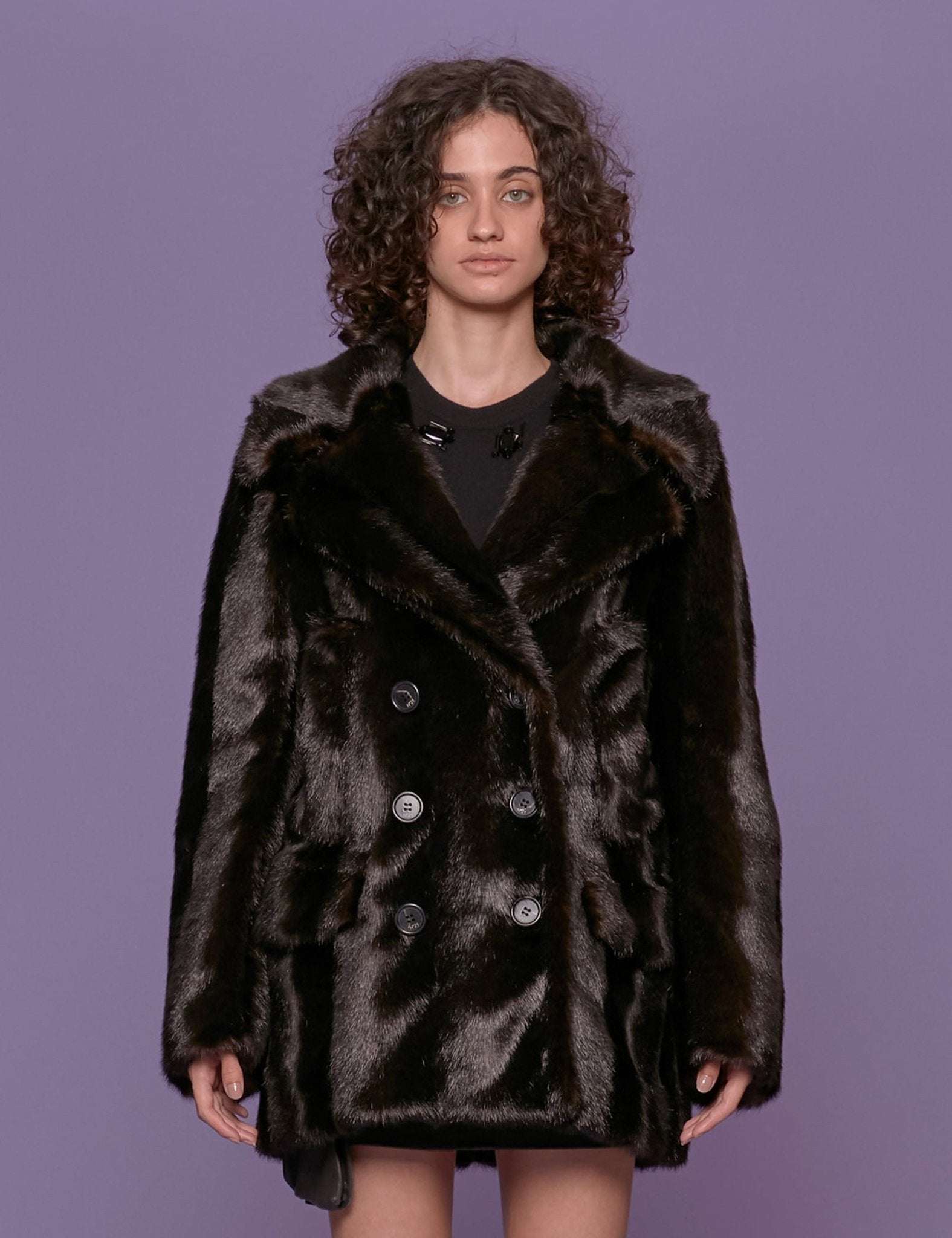 caban ecofur moro - n21 alessandro dell'acqua - pelliccia