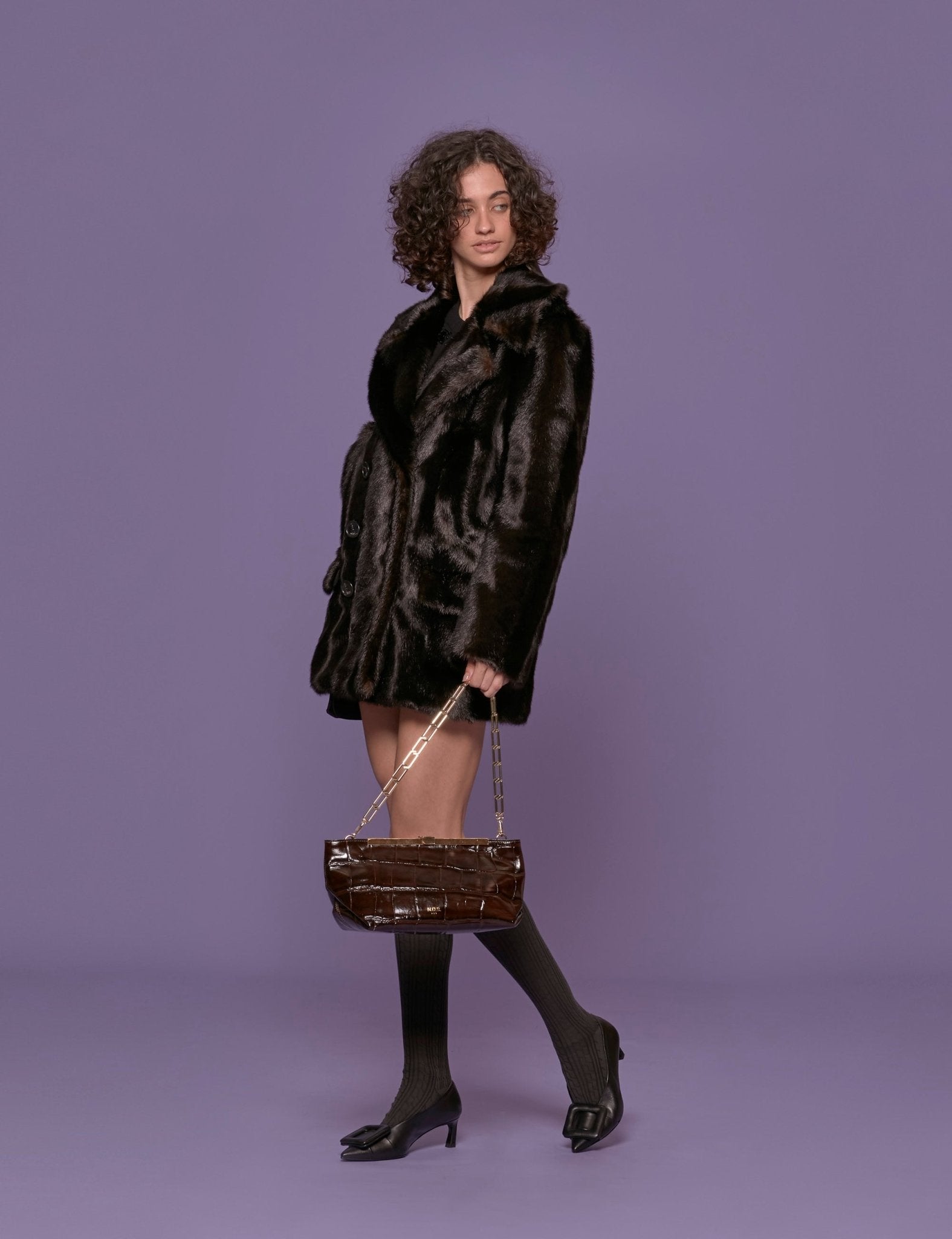 caban ecofur moro - n21 alessandro dell'acqua - pelliccia