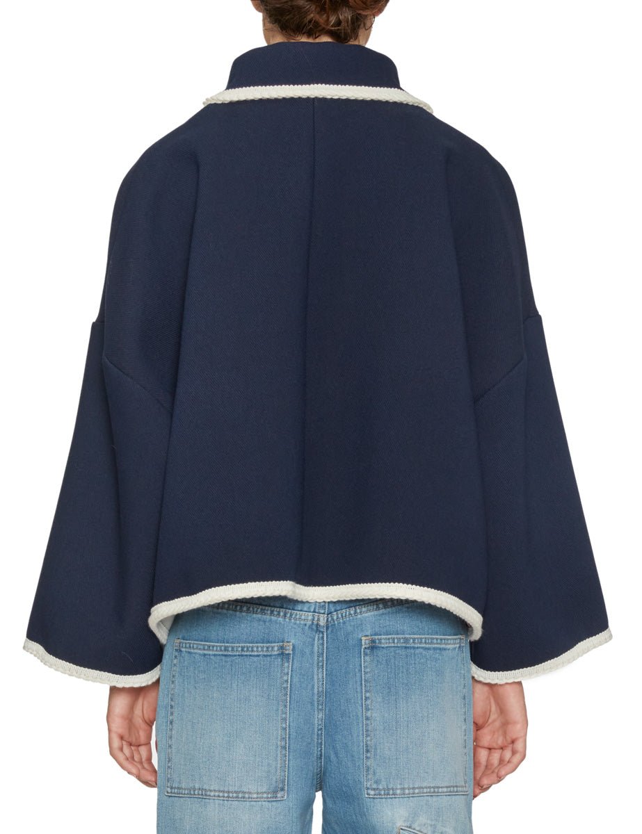 caban passamaneria blu - vivetta - cappotto