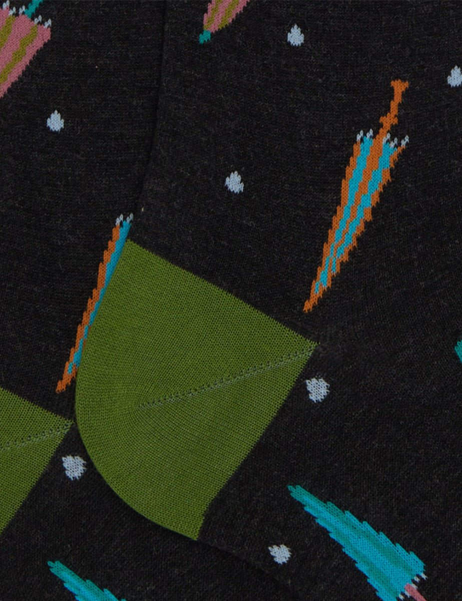 calze alte ombrelli lavagna - gallo - calze