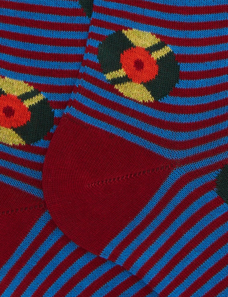 calze dischi vinile amaranto - gallo - calze