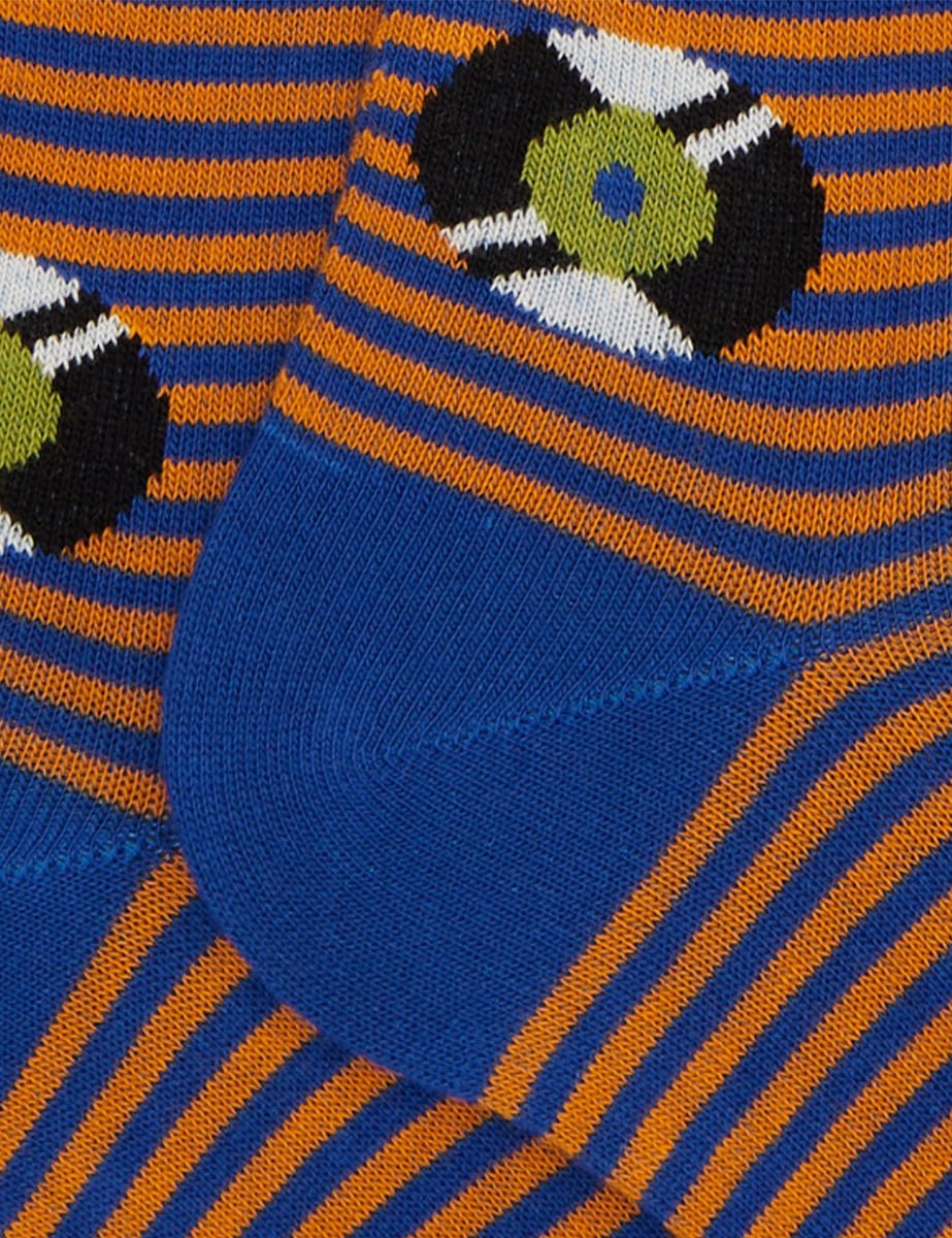 calze dischi vinile blu - gallo - calze