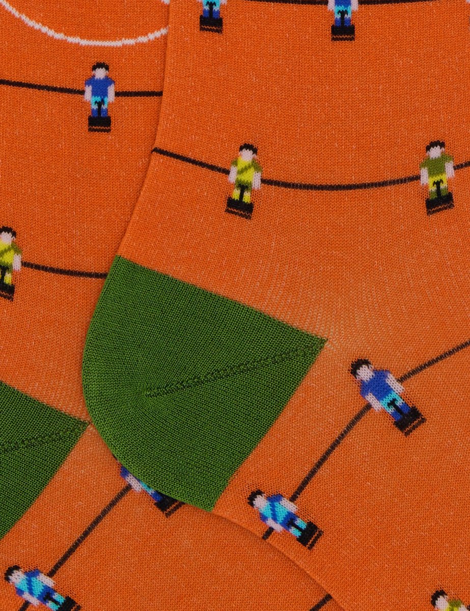 calze fantasia calcio balilla zucca - Frida SRL