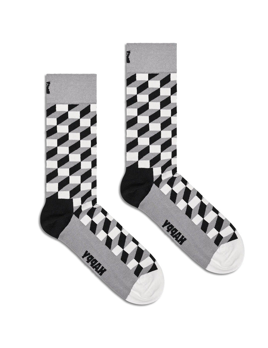 calze filled optic multicolor - happy socks - calze