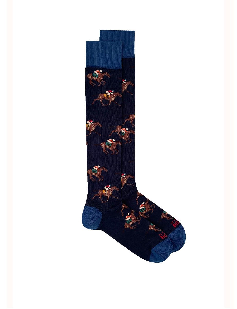 calze horses blu navy - in the box - calze
