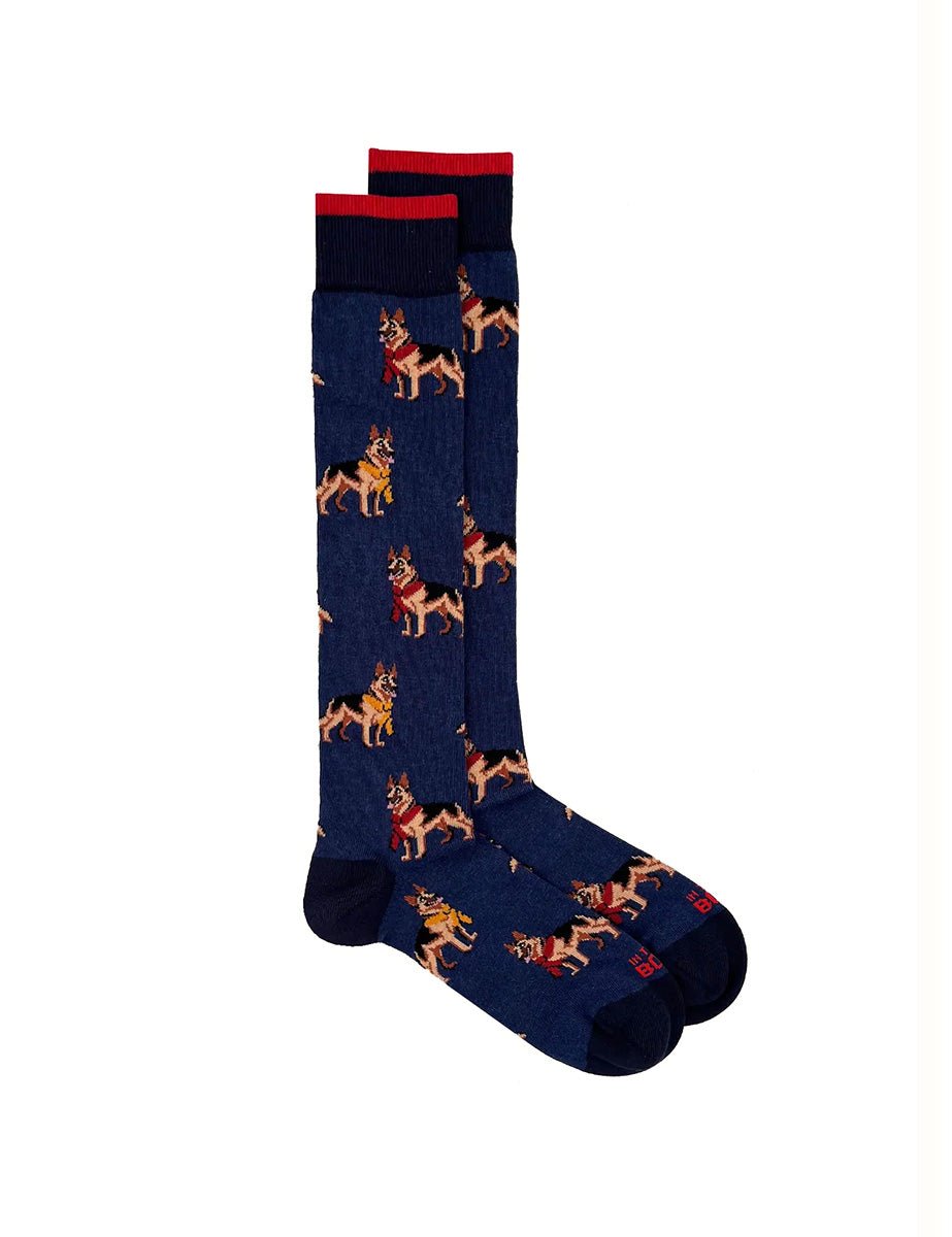 calze pastore tedesco blu navy - in the box - calze