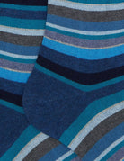 calze riga micro multicolor jeans - gallo - calze