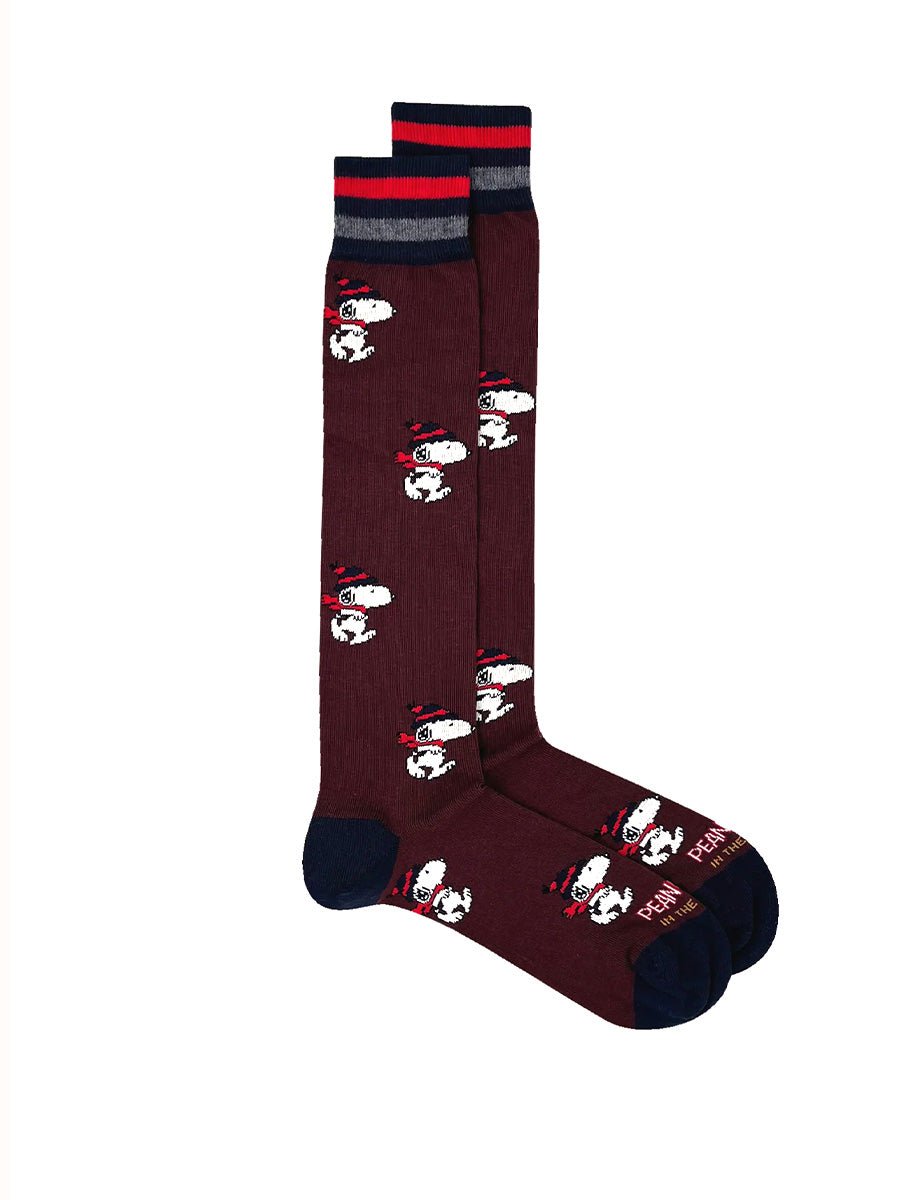 calze snoopy running prugna - in the box - calze