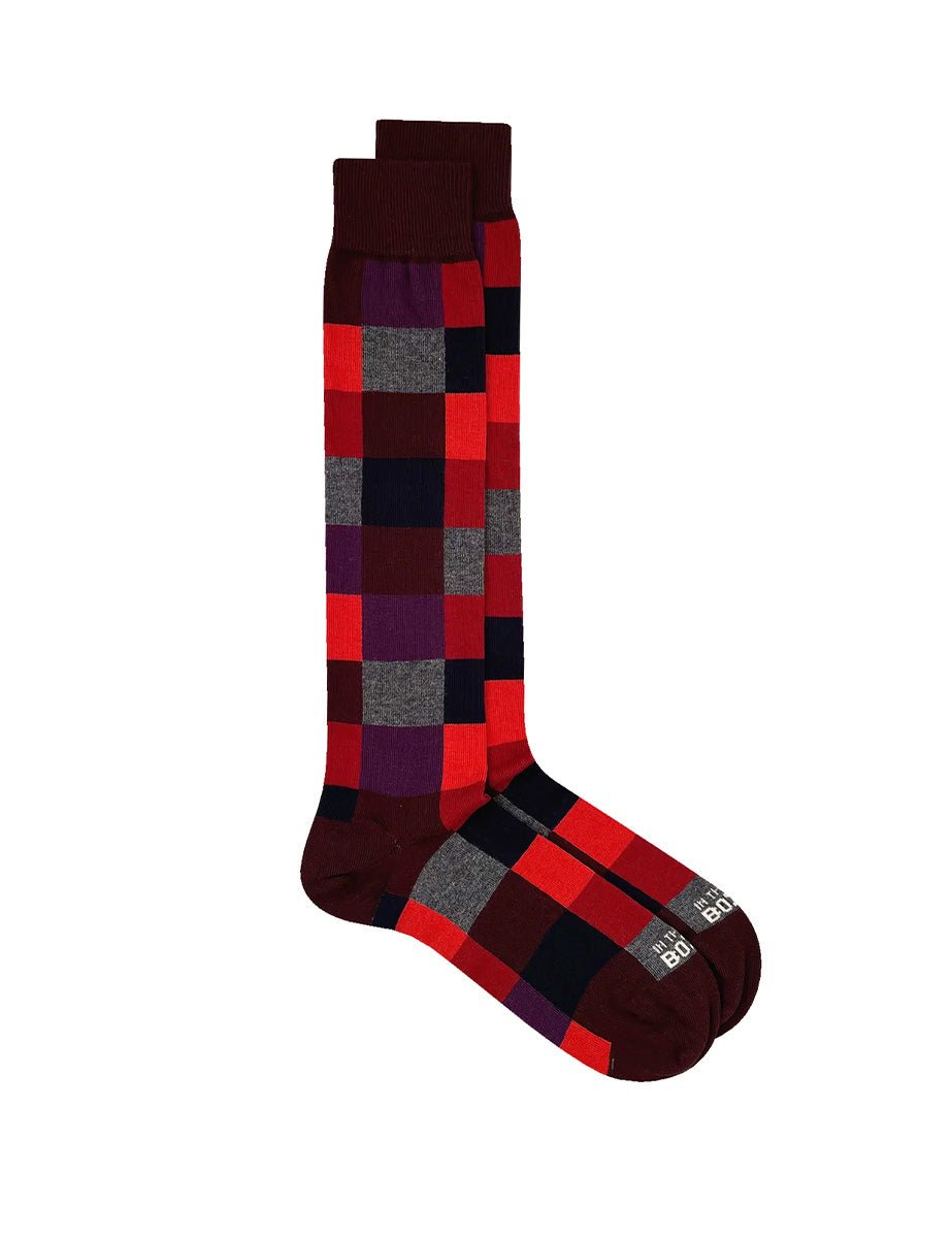 calze square prugna multicolor - in the box - calze