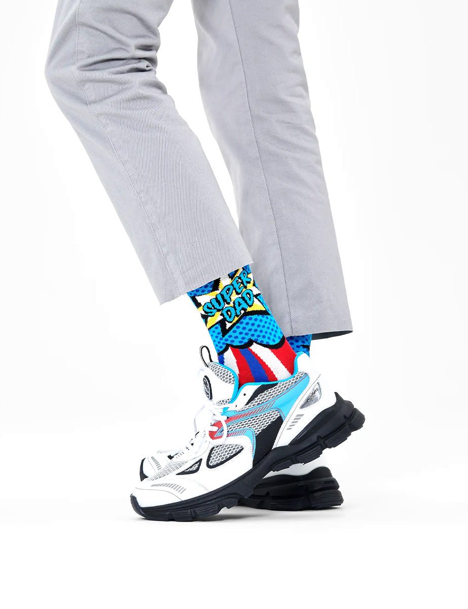 calze super dad azzurro - happy socks - calze