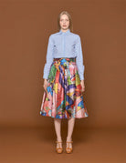 camicia bastoncino azzurro - stella jean - camicia manica lunga