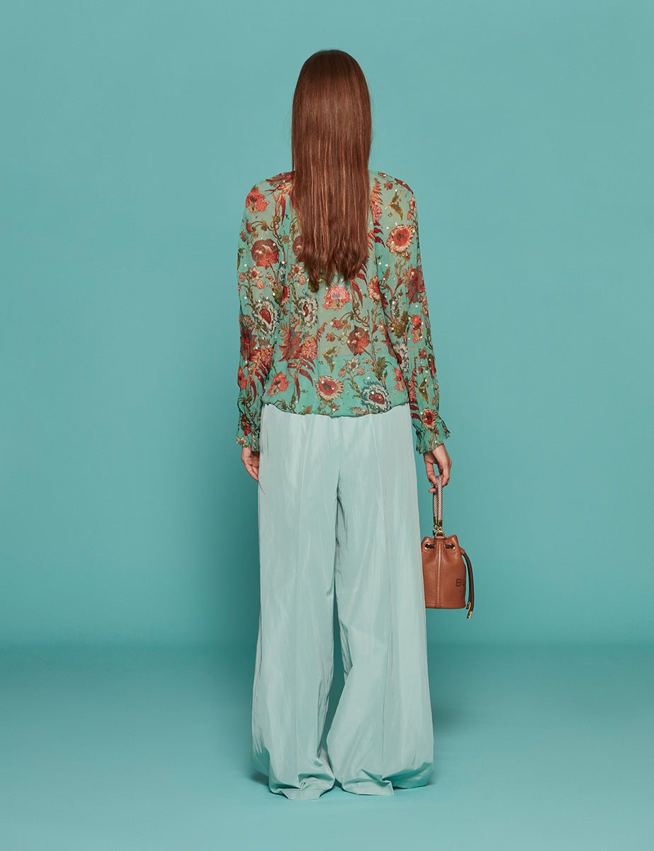 camicia bernadette garden bloom - ulla johnson - camicia manica lunga