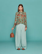 camicia bernadette garden bloom - ulla johnson - camicia manica lunga