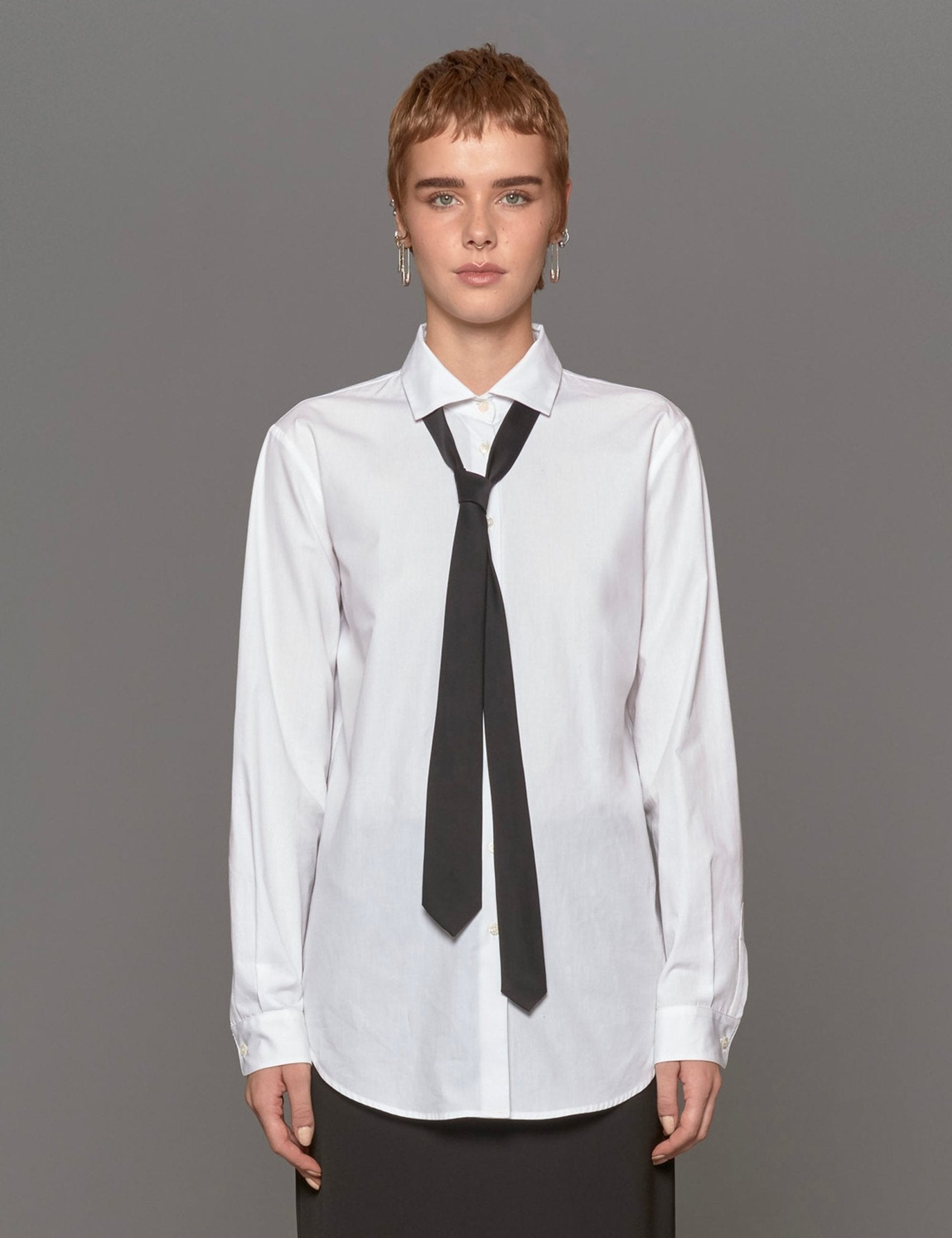 camicia bianca con cravatta - blufrida - camicia manica lunga