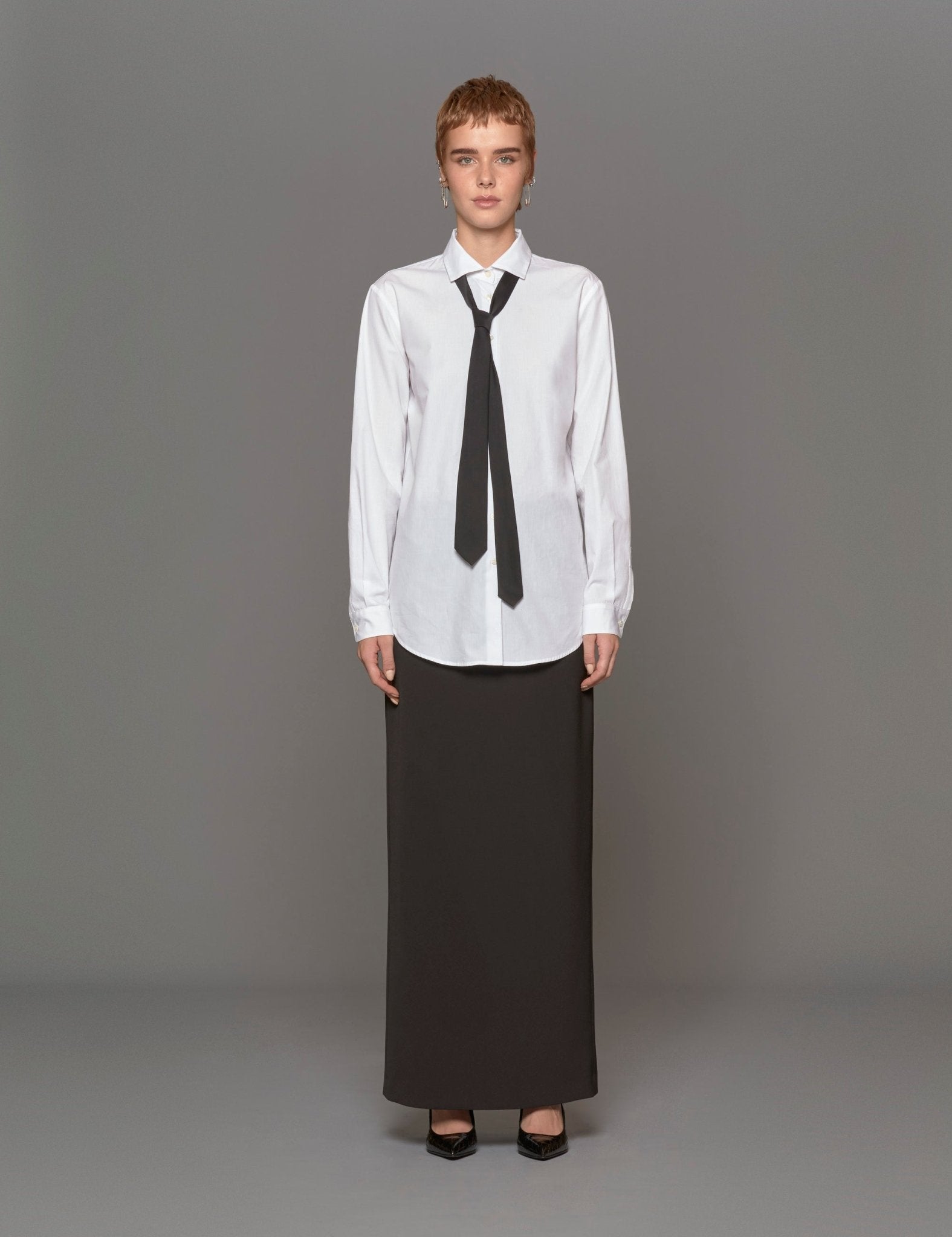 camicia bianca con cravatta - blufrida - camicia manica lunga