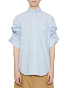 camicia buba riga bianco azzurro - jejia - camicia manica corta