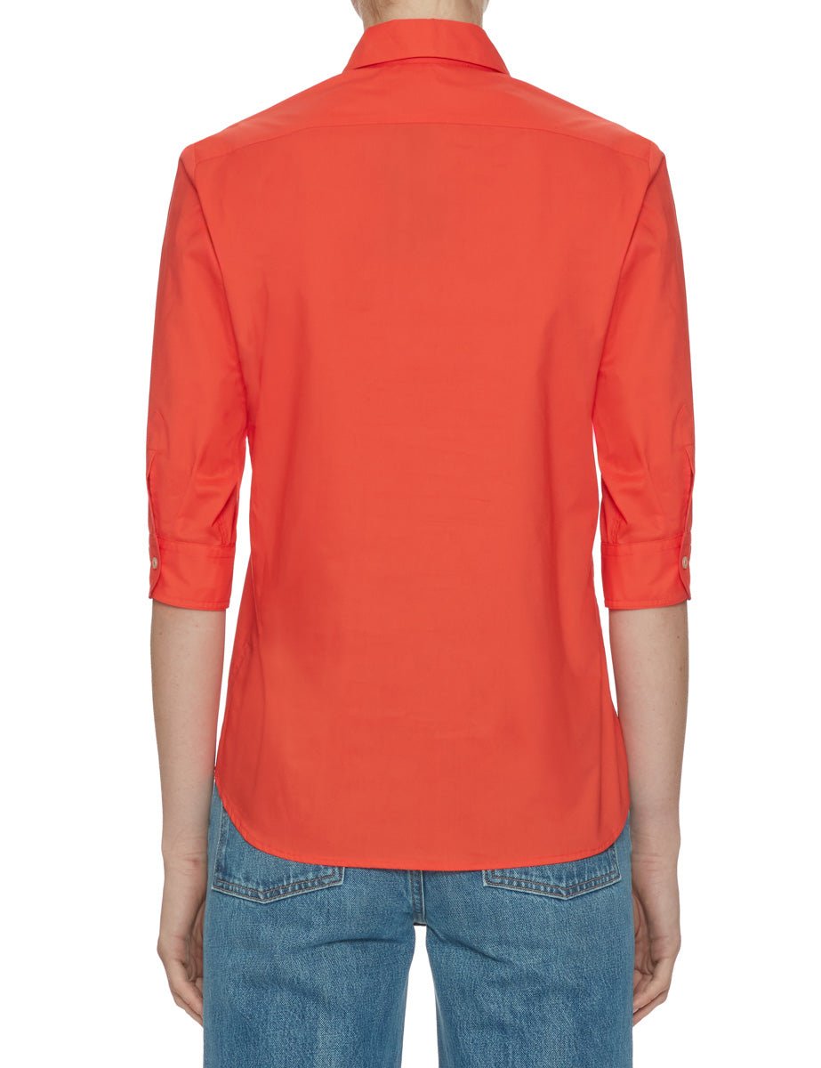 camicia cotone aperol - blufrida - camicia manica corta
