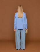 camicia cotone serenity azzurro - rohe - camicia manica lunga