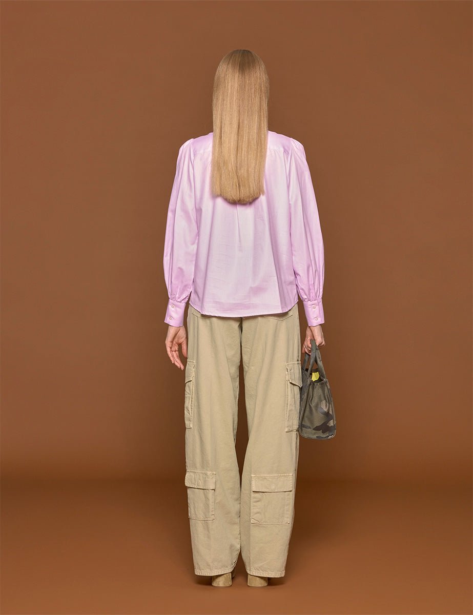 camicia cravatta oxford rosa - blufrida - camicia manica lunga