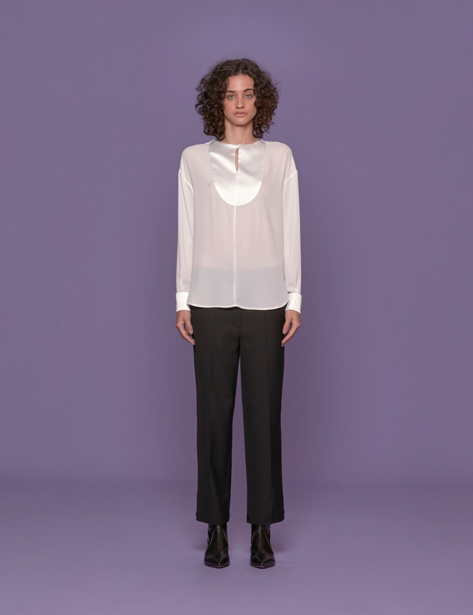 camicia davantino bianco - Frida SRL
