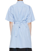 camicia manica corta righe azzurro bianco - plan c - camicia manica corta