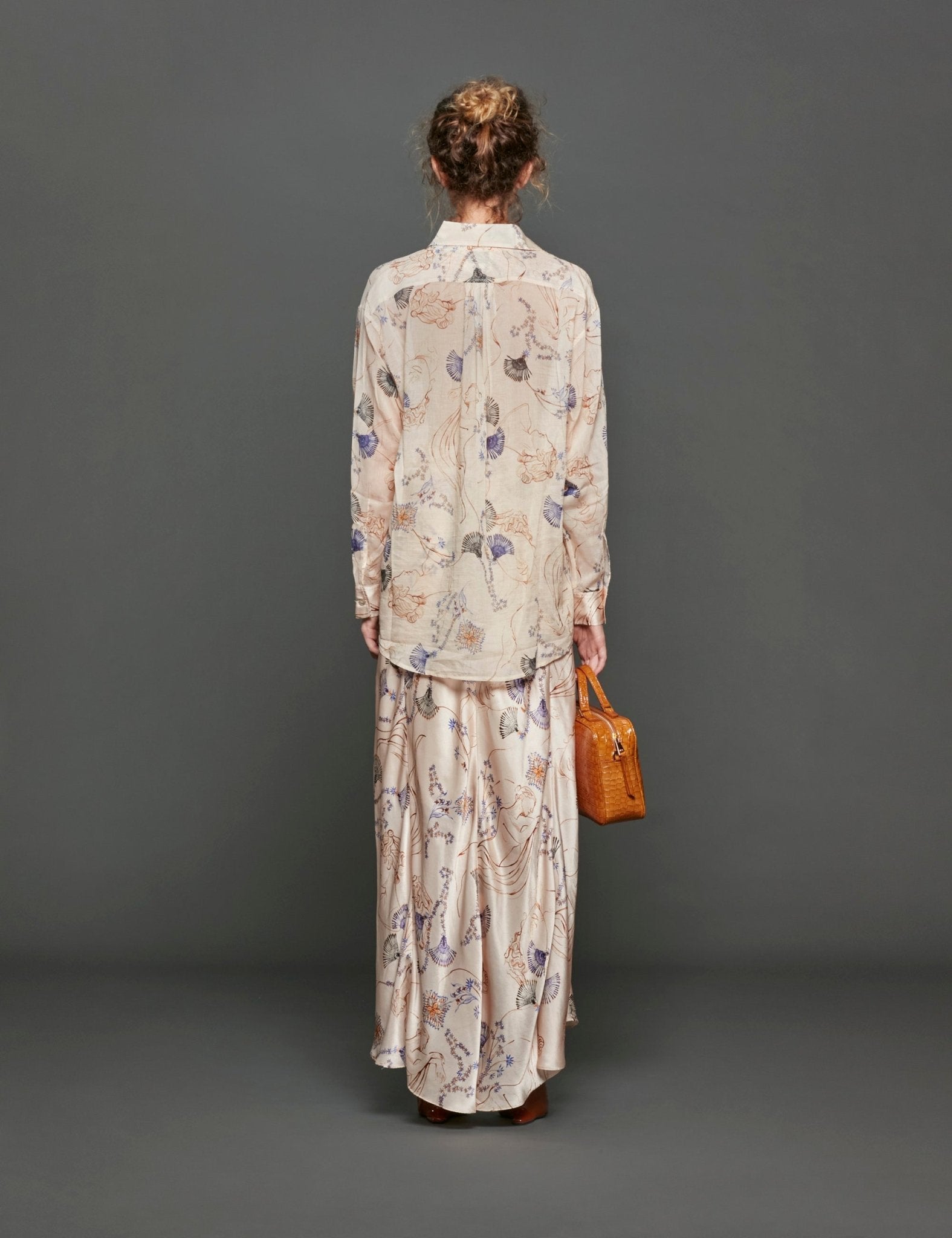 camicia musa fantasia avorio - forte forte - camicia manica lunga