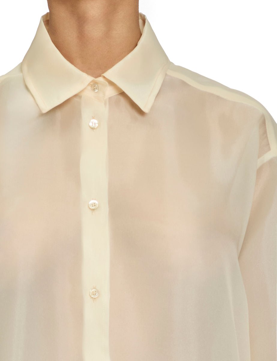 camicia organza over bianco - blufrida - camicia manica lunga