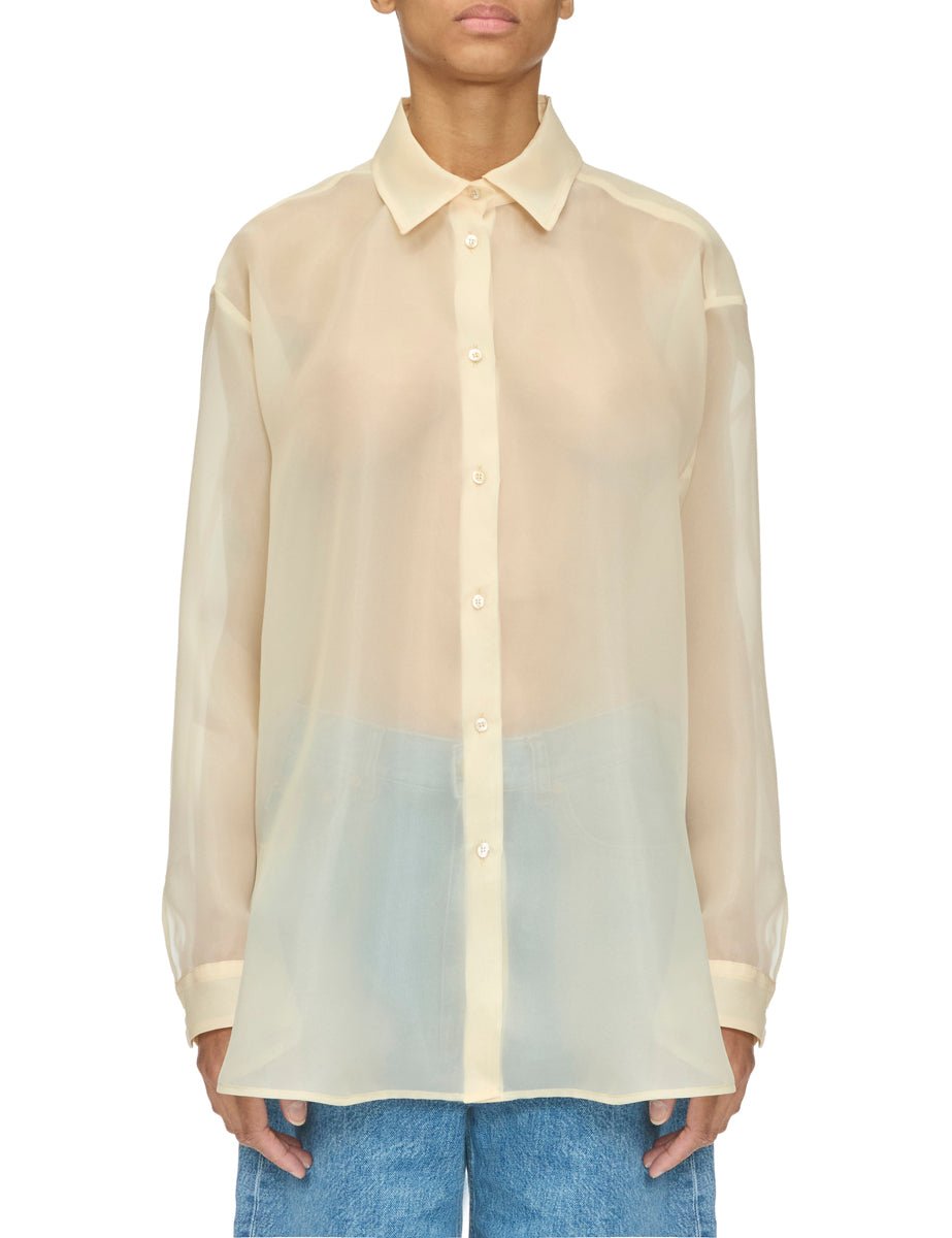 camicia organza over bianco - blufrida - camicia manica lunga