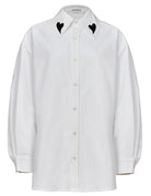 camicia over cuori white - Frida SRL